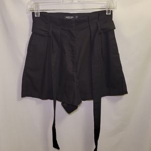 Nasty Gal, size 2-4, black linen shorts(SOLD elsewhere)